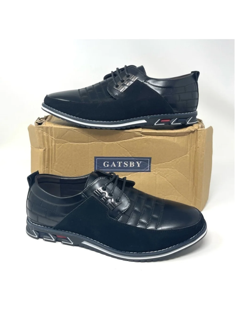 NEW Gatsby Oxford Derby Orthopedic PU Leather Shoes Casual Dress Sneakers US 10W
